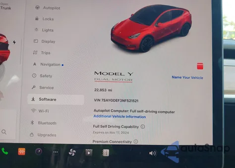 2022 Tesla Model Y Performance Dual Motor All-Wheel Drive from USA, damaged, VIN 7SAYGDEF3NF521521